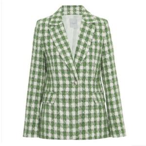 [미니멈]울체크 테일러드 자켓 (MXAGWJ1020GN)_IC