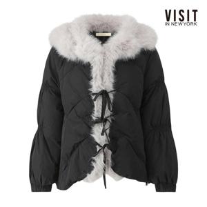 [비지트인뉴욕]윈터 리본 매듭 패딩 점퍼 V61JP01