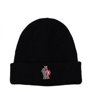 (명품) 몽클레어 그레 로고 패치 울 비니 3B0000