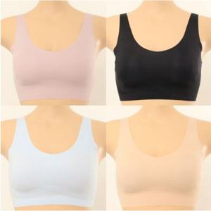 비너스 부드럽고 편안한 데일리 무봉제 심리스 노라인 브라렛 브라탑VBRS906