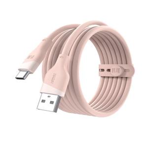 아트박스/아트뮤 실키 USB C타입 고속충전 케이블 50cm 핑크