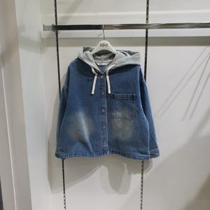 [소이]루즈핏 블루 데님 후드점퍼 26S1152_KG