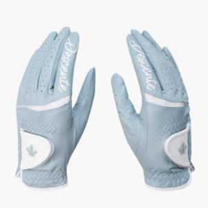 데상트골프장갑 VQA DR12WFGL14-LBLG 여성 양피 양손 장갑 Light Blue