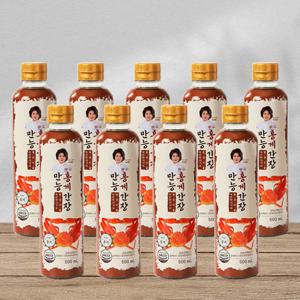 박미란 대가의 만능홍게간장 500ml 8+1병 (방송중 한병 더 총 9병) [국내산 홍게,마늘,양파,무,멸치,다시마]