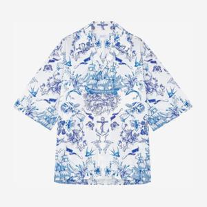 알렉산더맥퀸 프린트 박시 반팔 셔츠 839276QOABJ 9256