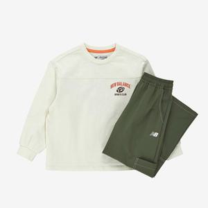 뉴발란스 키즈 10수 긴팔 우븐 팬츠 셋업 B1 NK9YG1312U 39 19