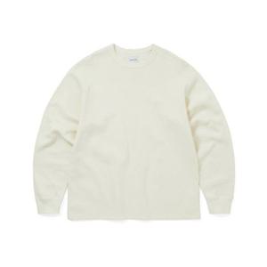 디스이즈네버댓 THISISNEVERTHAT Waffle LS Tee Ivory TN253TTSLT04IVR 350721