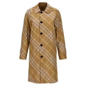 26 SS 버버리 리버서블 체크 프린트 버튼 카 코트 8083625
