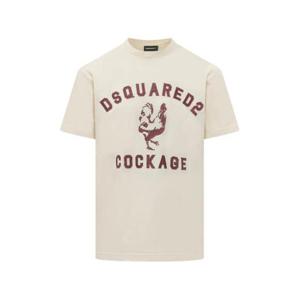 디스퀘어드2 반팔 티셔츠 S74GD1531 D20108 102 IVORY