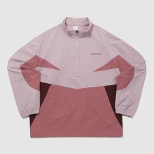 M 엄브로긴팔티 CQK UQ221CWT49-MPK 레이트 체크아웃 린넨 스탠넥 아노락 / MPK0