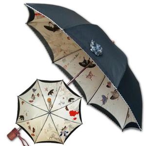 [아트박스 POOM]아트박스/헬로레인캣츠 명화_UVULI 망사이중 남계우-나비 자외선차단양산