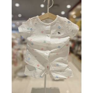 블루독베이비[hu] 26SS여름신상 WH)스타피쉬내의 46370-054-15 유아내의 반팔내의 내복 실내복 출산선물