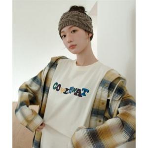 커버낫 [최윤지 ]클레이 로고 그래픽 티셔츠 Cream 393605