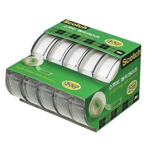 사무용품 스카치 매직테이프 오피스팩 3M 12mmx11M 104A-5