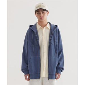 커버낫 CVNT 피그먼트 후드집업 Navy 393953