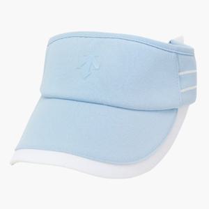데상트골프썬캡 VQA DR12WFSV12-LBLG 여성 에센셜 리본 선바이저 / Light Blue