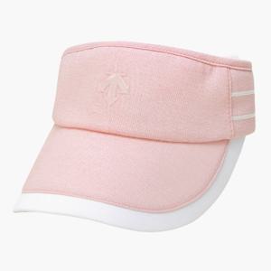 데상트골프썬캡 VQA DR12WFSV12-LPKG 여성 에센셜 리본 선바이저 / Light Pink