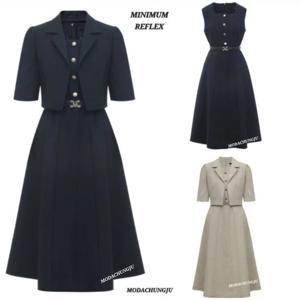 [미니멈]MD 자켓 슬리브리스원피스 셋트 MD MMYBAWO6030 MD_CJ
