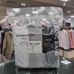 뱅뱅 HC21 공용 3팩 라운드넥 면 반팔티셔츠 NTM428