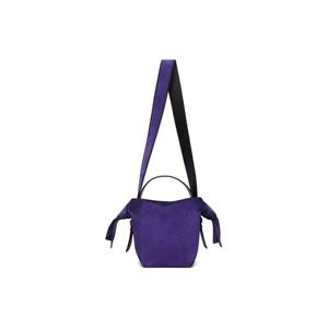 아크네 숄더백 퍼플 미니 무수비 스웨이드 크로스 숄더백 261129F048019