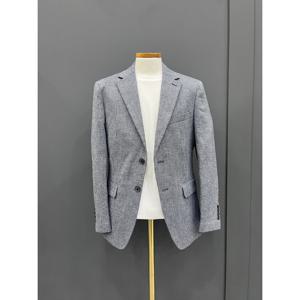 [트루젠]남자 봄/여름 마 혼방 네이비 컬러 콤비 자켓OTEJ032_OD