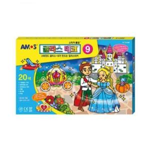 [문구] 글라스데코 9번 20색 아모스 스티커물감 스테인드글라스 컬러스티커