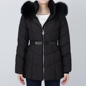 [게스]게스 여성 폭스 퍼 글램 다운 패딩 블랙 YO4W5875 B