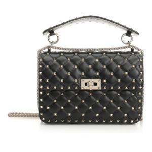 발렌티노 락스터드 스파이크 퀼티드 미디엄 체인 숄더백 8W2B01