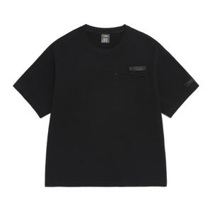 N262MTS580 [NRN] 네이쳐 냉감 그래픽 세미오버핏 반팔 티셔츠 BLACK