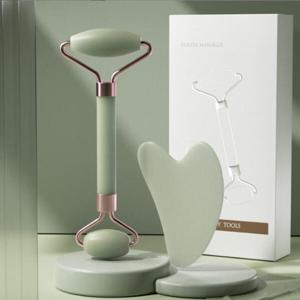 아트박스/에코벨 옥 얼굴 마사지기 세트/페이스 롤러