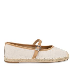 마이클코어스 파우더 헤프 린넨 플랫 에스파드리유 40S6LYFP1D