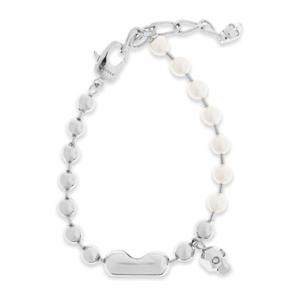 알렉산더맥퀸 스컬 펄 참 어드저스터블 팔찌 854547 J161B1026