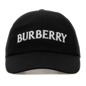 버버리 로고 자수 개버딘 베이스볼 캡 8124432 A1189