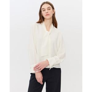 질스튜어트 뉴욕 여성 26SS 아이보리 단색 긴팔블라우스 JSBL6B260IV