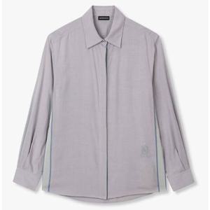 [엠포리오 아르마니]여성 배색 웨빙 테이프 자수 로고 셔츠(A525303512)