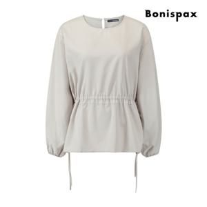 보니스팍스  플레인 허리 스트링 블라우스 (XQ3SH001M0)