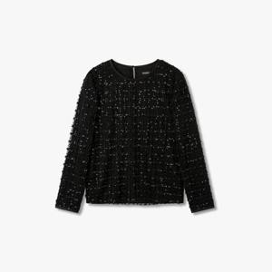 [엠포리오 아르마니]여성 스팽글 앤 비즈 튤 블라우스(A526103508)