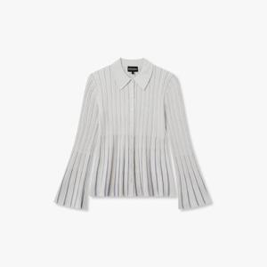 [엠포리오 아르마니]여성 리브드 버튼업 니트 가디건(A526128504)