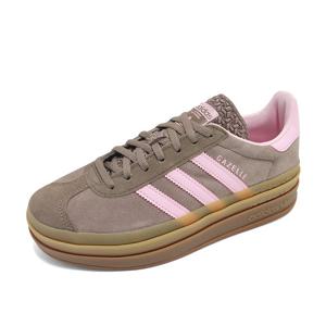 아디다스 오리지널 가젤 볼드 플랫폼 키높이 운동화 신발 브라운 핑크JQ6436