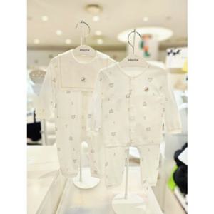 (압소바 의류) 델루카 텐셀 우주복턱받이 내의 2종세트 (25년신상) A2510606B