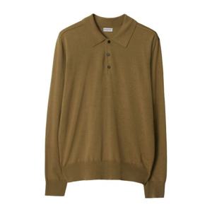 버버리 버튼 플래킷 폴로 칼라 니트 스웨터 8098679159356 C143