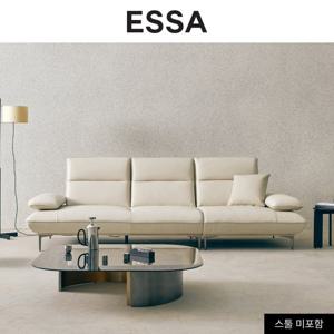 [에싸] 퍼스트 컴팩트 4인 스윙기능 베티버 소가죽 소파
