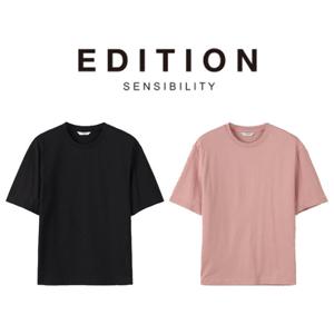 [에디션앤드지]26 SS 남자반팔티 베이직 소프트 쿨 반팔 티셔츠 2종 1택 NEG3TR1902 DR448