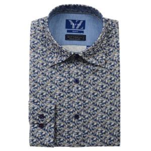 [예작(셔츠)]이태리수입 코튼플라워프린트 슬림긴소매 YJEFUA721