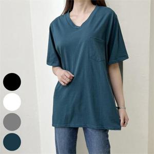 [강물처럼]빅사이즈사랑해요 G657L302 베이직주머니반팔티 ZY (9