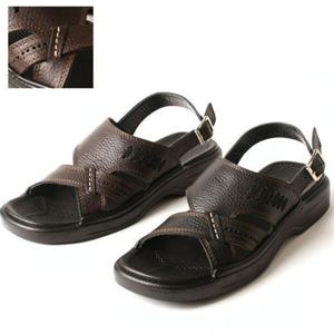 지압샌들 VA3801 남성샌들 천연가죽샌들 옆바느질샌들