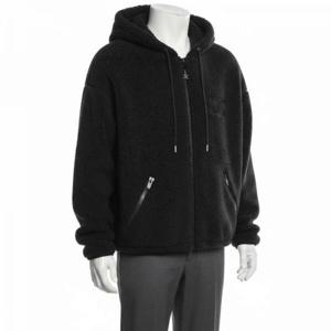 셀린느 트리옹프 코튼 플리스 울 남성 후드 집업 자켓 블랙 RV0SC0T87