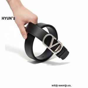 VALENTINO 25FW 브이로고 시그니처 샤이니 카프스킨 벨트 (7Y2T0SQ4 UPC M777Y2T0SQ4 UPC M77)