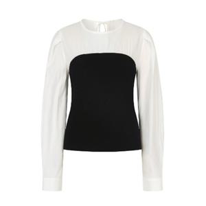 [제이제이 지고트]니트 배색 뷔스티에 블라우스(GP4A0BLR11)