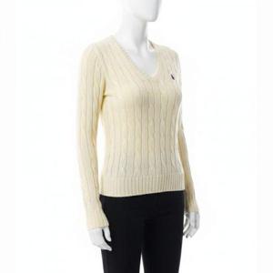 폴로 랄프로렌 25FW 피마코튼 브이넥 니트 포니로고 자수 211971870011